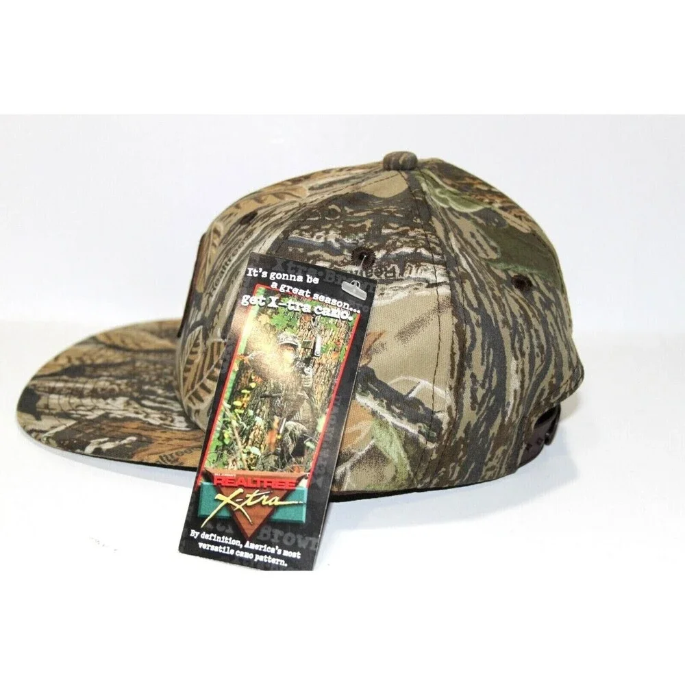New Miller High Life Beer Leather Patch Realtree Camouflage Adjustable Hat Cap